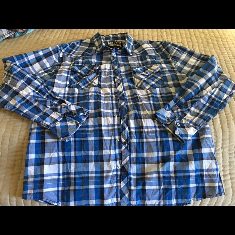 Reclaim Buckle brand snap shirt